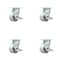 Service Caster 4 Inch Semi Steel Swivel Caster Set with Roller Bearings and Brakes SCC SCC-30CS420-SSR-TLB-4 - alternate 1